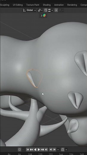Blender Easter Spring Tutorial | Cute Stylized Island #shorts