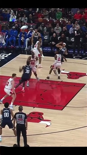 Get up, big fella 😤 #nba #basketball #highlights