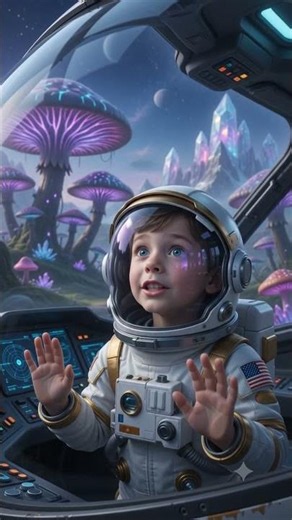 Child lands spaceship on alien