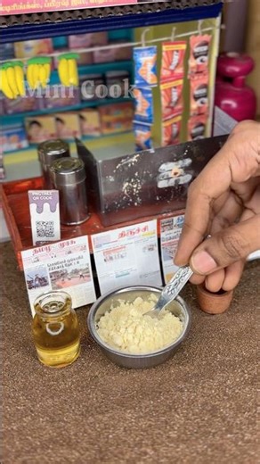 Mini Onion Bonda🧆😋 #mini #miniature #doll #dolls #dollhouse #shortsviral #trending