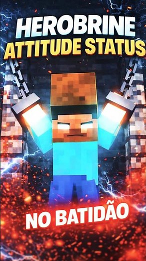 Herobrine Attitude Status 💀 | NO BATIDÃO | Minecraft Montage Shorts 🔥