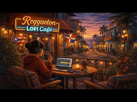 Reggaeton Lofi Café ☕🌴 Caribbean Chill Beats for Work, Study & Relax