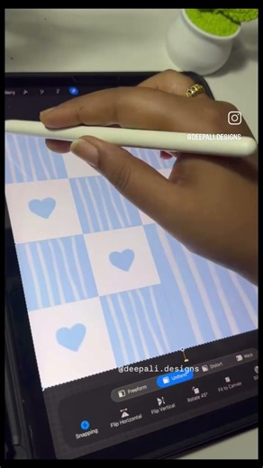 Easiest way to make a repeating pattern on Procreate | Procreate Tutorial | #procreatetutorials