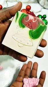#fblifestyle How i stamp my soaps with biscuits stamps. #xmasssoap #soap | Bamglam training