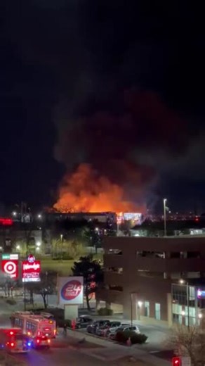 Large Fire at Construction Site in Denver