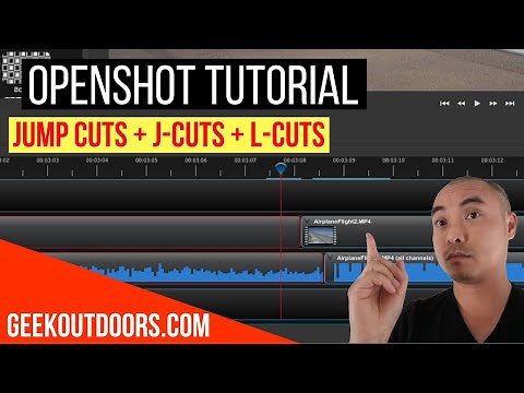 Openshot How To Create Jump Cuts (J-Cuts and L-Cuts) | Openshot Tutorial