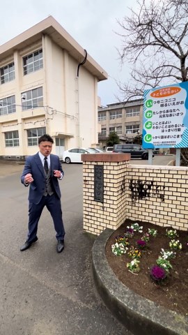 祝吉中学校の立志式での魂の講演