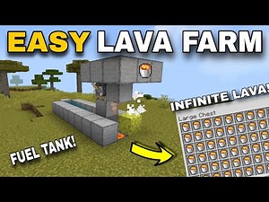 The BEST Lava Farm you can build in Minecraft Bedrock 1.21.130+ (SUPER OP & EASY!)