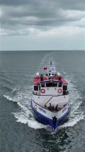 Fortuna taking sightseers along the Jurrasic Coastline