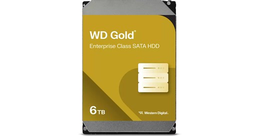 WD 6TB Gold 7200 rpm SATA III 3.5" Internal Enterprise HDD