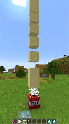 Minecraft Sand Firework Trick 🤯