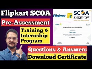 Flipkart SCOA Pre-Assessment || Flipkart SCOA Pre-Assessment Answers || Flipkart SCOA