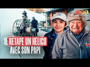 Leo is restoring an army helicopter in his grandfather's barn