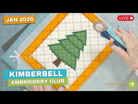 *LIVE* Kimberbell Embroidery Club 2026 | January Mistletoe Mystery Stitch-Along
