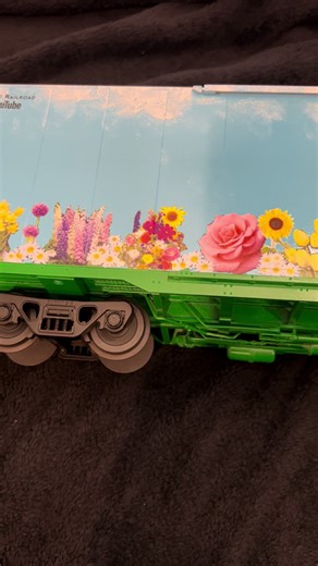 Garden railroad boxcar I made. I love creating different things for my railroad. #garden #idaho #railroad