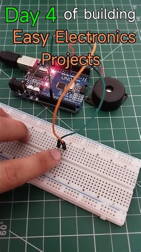 Easy Electronics Projects | Day 4/50 #arduino #robotics #diyprojects #shorts