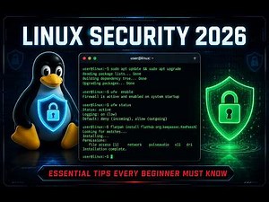 Linux Security in 2026: Essential Tips Every New User Must Know