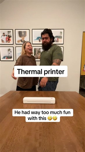 Why he had so much fun making this video though 🤣🤣 #samoan #husband #printer #korean