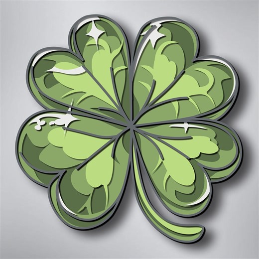 Four Leaf Clover Multilayer SVG, Laser Cut File, Paper Cut, CNC, 3D Mandala Plywood Design - Etsy