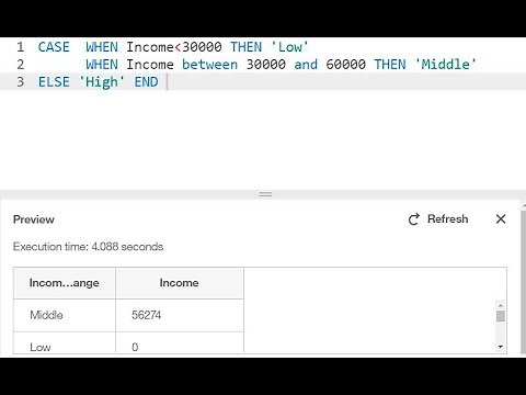 Cognos Analytics - Case statement