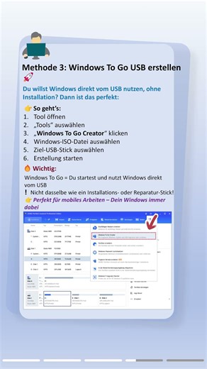 Windows Boot Stick erstellen – Dein PC startet nicht? 😳#pc #windows #startup #settings
