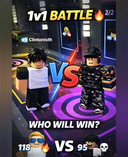 1v1 Battle 🔥 Who will win? 😈#roblox #gaming #shorts #roblox #gaming #amazingroblox #robloxgames #1v1