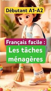Easy French: Household chores (A1-A2) #learnfrench #learn