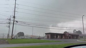VIDEO: Possible tornado or downburst spotted in Greeneville, TN at 2:13pm this afternoon! Credit: Billy Bowling on Twitter | Tri-Cities Weather & Alert Crew