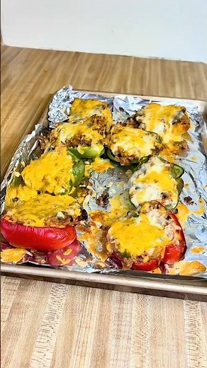 Loaded Taco Stuffed Peppers That Deserve WAY More Hype 🌮🔥