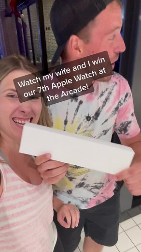 Watch us win our 7th Apple Watch at the Arcade! #arcade #applewatch #bonus #couplegoals #recroom #daveandbusters #newfoundland #winner