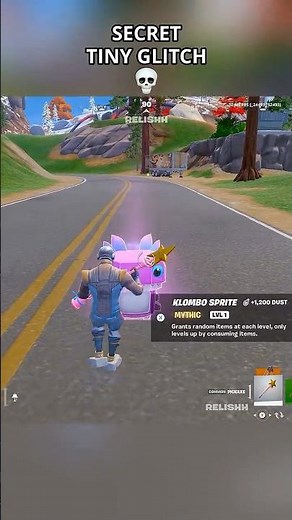 TINY Glitch 💀 #fortnite #fortniteglitch #relishh