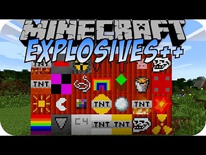 Minecraft EXPLOSIVES++ MOD (TROLL TNT, RAINBOW TNT)