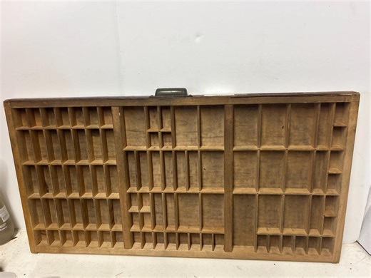 Cleaned Authentic Letter Press Tray/printer Drawer. Cleaned, Wood Display - Etsy