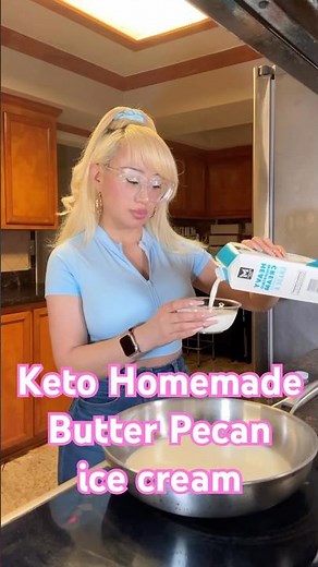 No Sugar, No Guilt Butter Pecan ice cream! I Can’t Believe this is Keto ice cream!