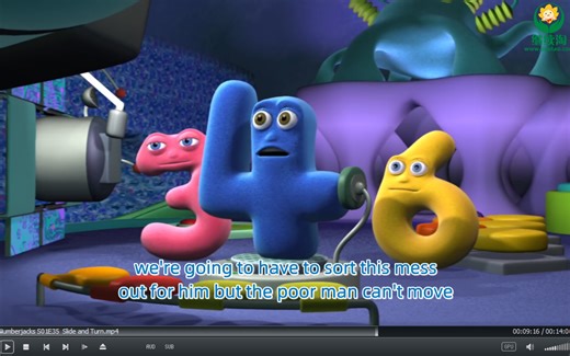 BBC英文动画数字小精灵Numberjacks数学启蒙1-2季全67集，1080P高清视频带英文字幕