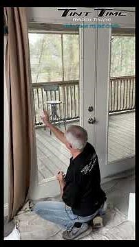 Window Tinting for Patio Doors | Residential Heat Control Film Install | Tint Time