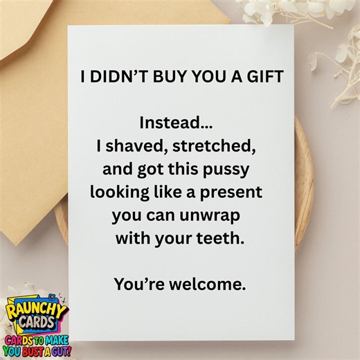 NSFW - Inappropriate Birthday Card | Naughty Adult Humor Card | Raunchy Gag Gift - Etsy