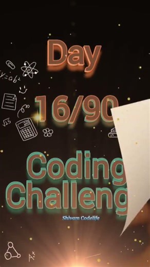 Day-16 of coding challenge 🤯#shorts #flutter #dsa #ai #collegelife