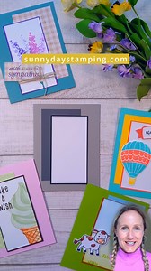 Card making patterns are one of the tools I use for quick & easy card making. My full video this week explains how to make one and shows you examples on how to use it. It's over on my website. I'm happy to share the link. The measurements for the card pattern are in the full video. I do have a written tutorial bundle available for the pattern and the 4 example cards that includes step-by-step instructions. There are three ways to get the download. • Purchase the bundle in my tutorial store • Rec