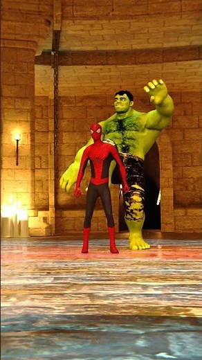 Funny Hulk's Kick Fight Who's More Powerful? 😂 | Funny 3D Animation For Superhero's fans #shorts