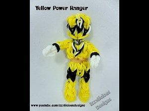 Rainbow Loom Yellow Power Ranger Action Figure/Charm Tutorial