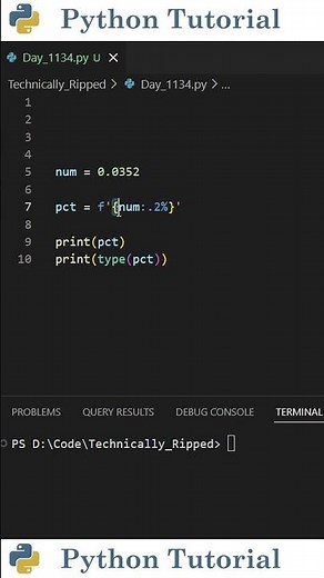Convert Decimal Values to Percentages in Python | Python Tutorial