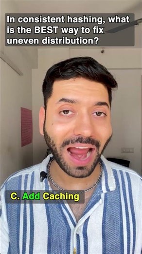 Consistent Hashing Quiz! 🤯 System Design Quiz #shorts #systemdesign #quiz #interview