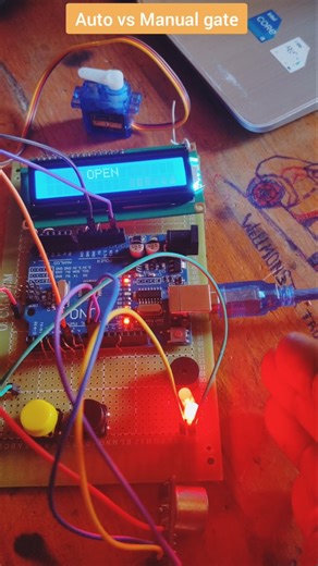 Arduino Based Auto and Manual Gate system #howto #arduino #electronicproject #diyprojects