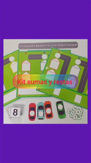 2.2K views · 79 reactions | Aprendemos a sumar y restar con este increíble kit!! Tendremos la posibilidad de jugar con 4 tableros de sumas y restas de dos y tres cifras, autitos, números y rectas numérica!! Imprimís y usas!! Disponible en mi web para todos los países (link en la bio) Didacticlandia... recursos y juegos para imprimir | Didacticlandia | Facebook
