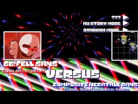 GG!UnderFell Sans Versus NegaTale Sans [Sprite animation] Fr this time.