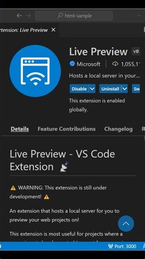 Live preview is a life saver for HTML! #vscode #programming... #Shorts #vscode