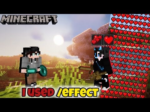 Using /effect command to troll My Friend💀 | Minecraft funny moments😂