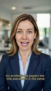 APA 7 Title Page Explained (Student vs Professional) #apa #nursing #apa7 #researchpaper