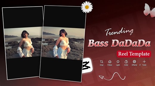 Trending Bass Da Da Da Song Reels Capcut Template | Instagram Viral Transition Reels Editing - Ghaus Editz